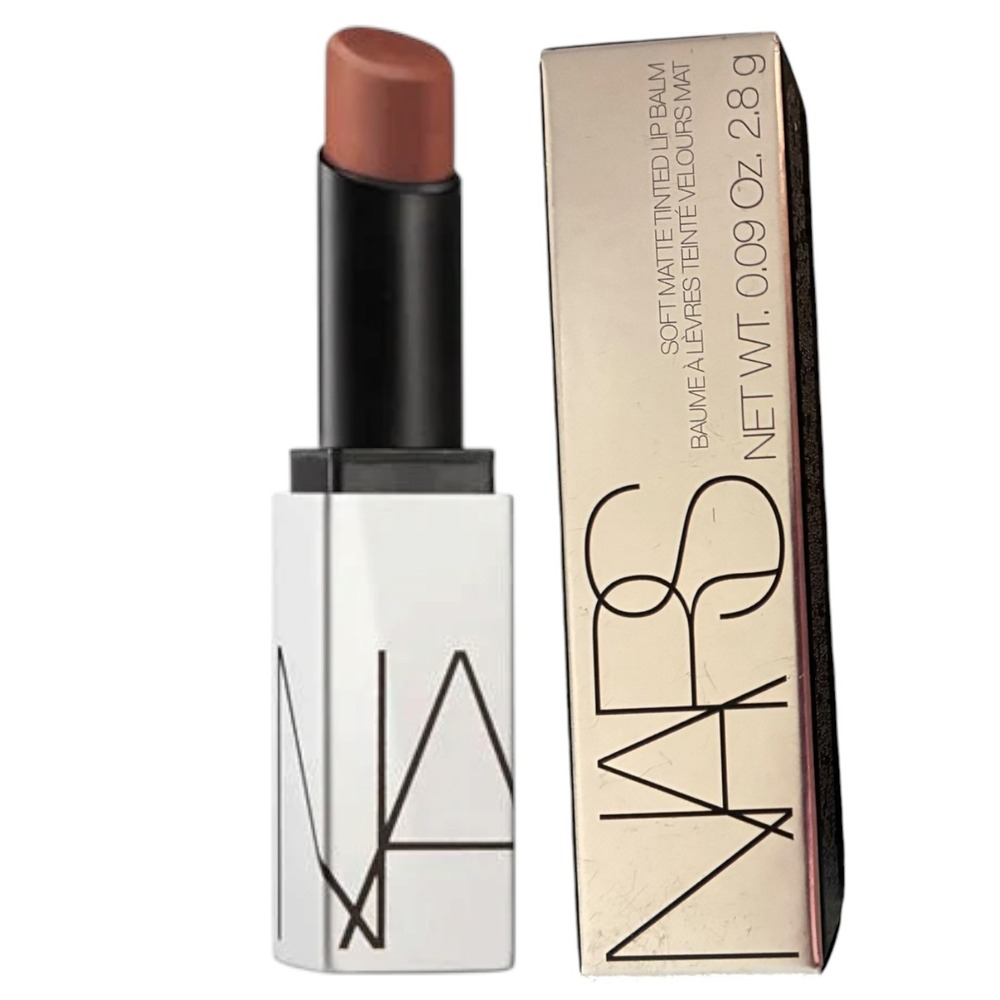 NARS Soft Matte Tinted Lip Balm Touch Me Nude Cinnamon NIB Sheer Luxury Beauty